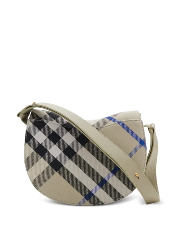 Burberry Rocking Horse Checkered Crossbody Bag Neutrals FARFETCH IE