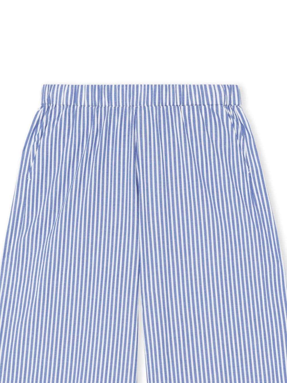 Shop John Elliott Leisure Striped Cotton Trousers In Blue