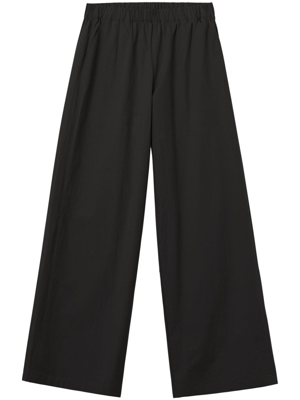 John Elliott Leisure Poplin-texture Cotton Trousers In Black