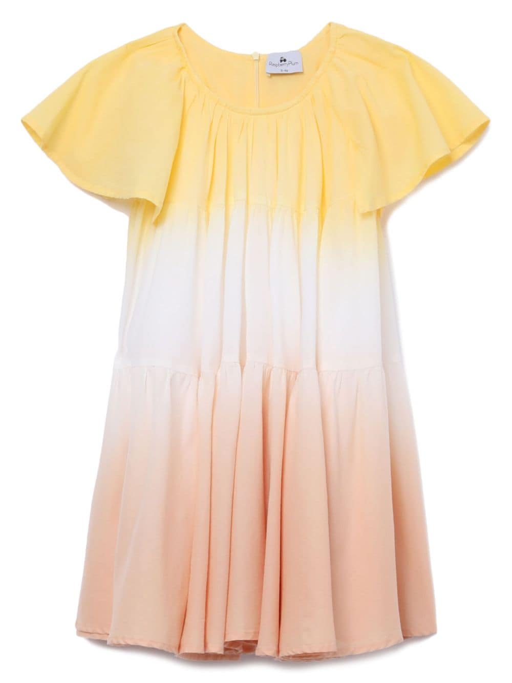 Image 1 of Raspberry Plum ombré-effect cotton dress