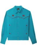 Needles Cowboy butterfly-embroidered jacket - Blue