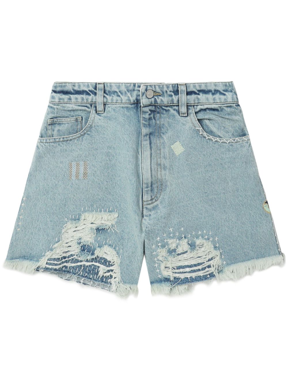 Sea Denim shorts Blauw