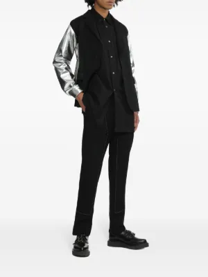 Black Comme Des Garçons Regular-Fit & Straight Leg Pants for