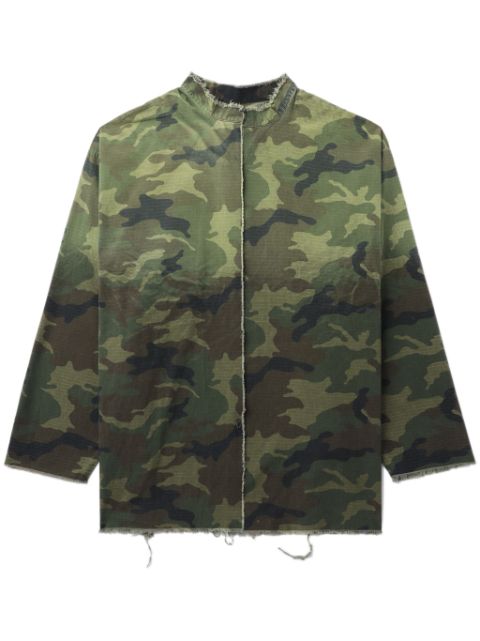 424 veste à imprimé camouflage