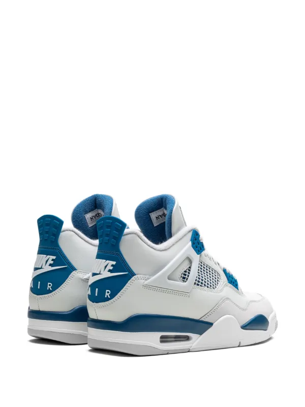 Jordan Air Jordan 4 OG Military Blue Sneakers White FARFETCH UK