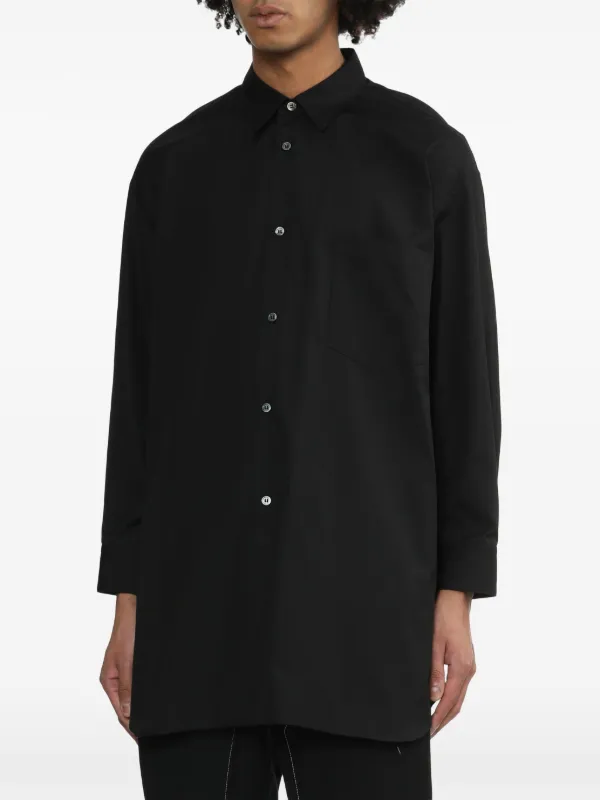 Black Comme Des Garçons サテンパネル シャツ | ブラック | FARFETCH JP