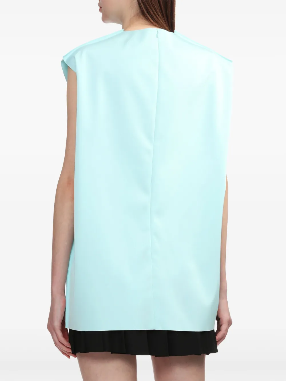 We11 Done Debossed-motif Vest In Blue