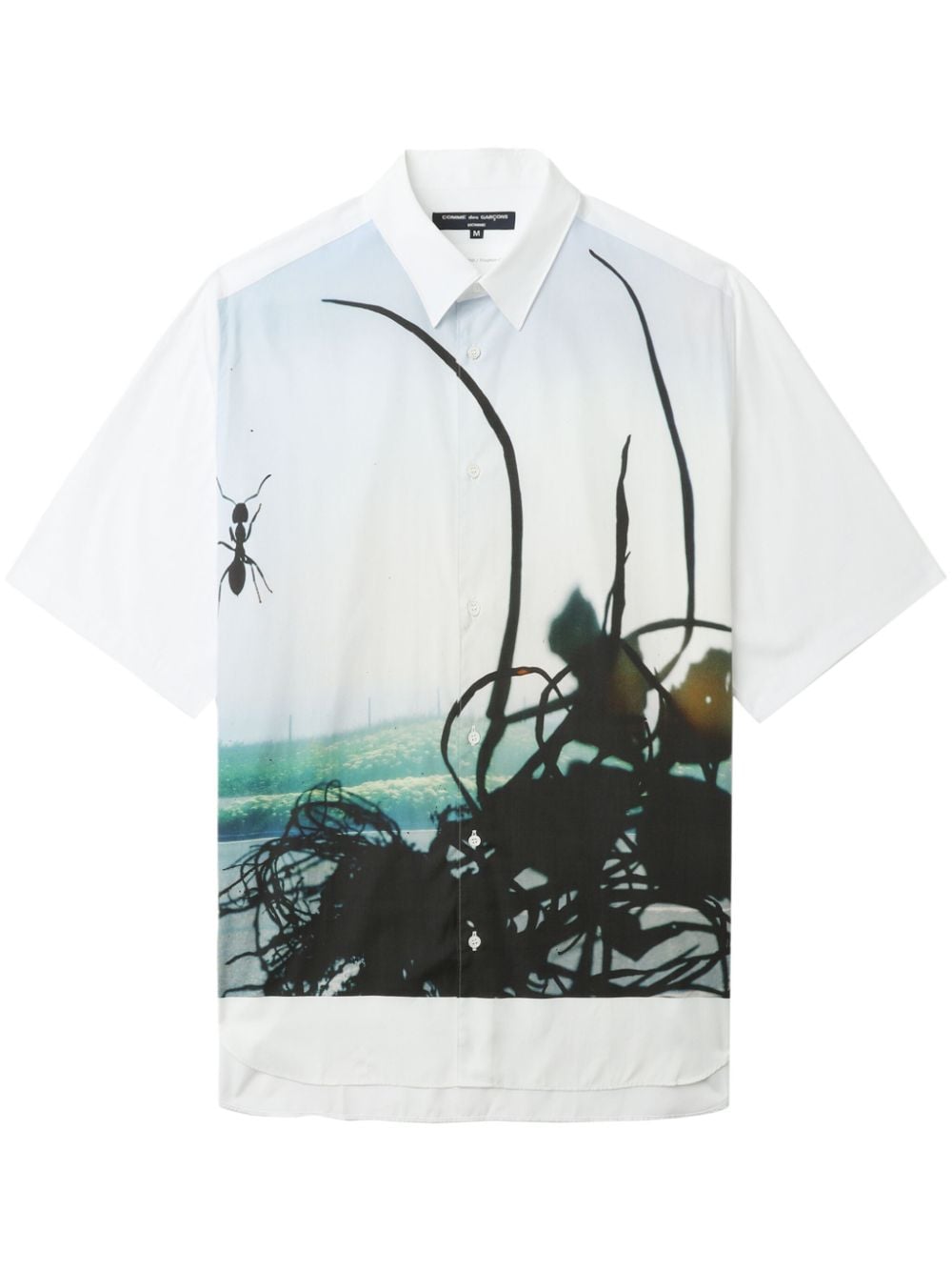 Comme des Garçons Homme T-shirt met print Wit