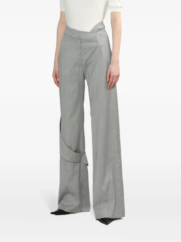 HELIOT EMIL アシンメトリーパンツ | グレー | FARFETCH JP