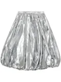 Black Comme Des Garçons metallic-effect puffball skirt - Silver