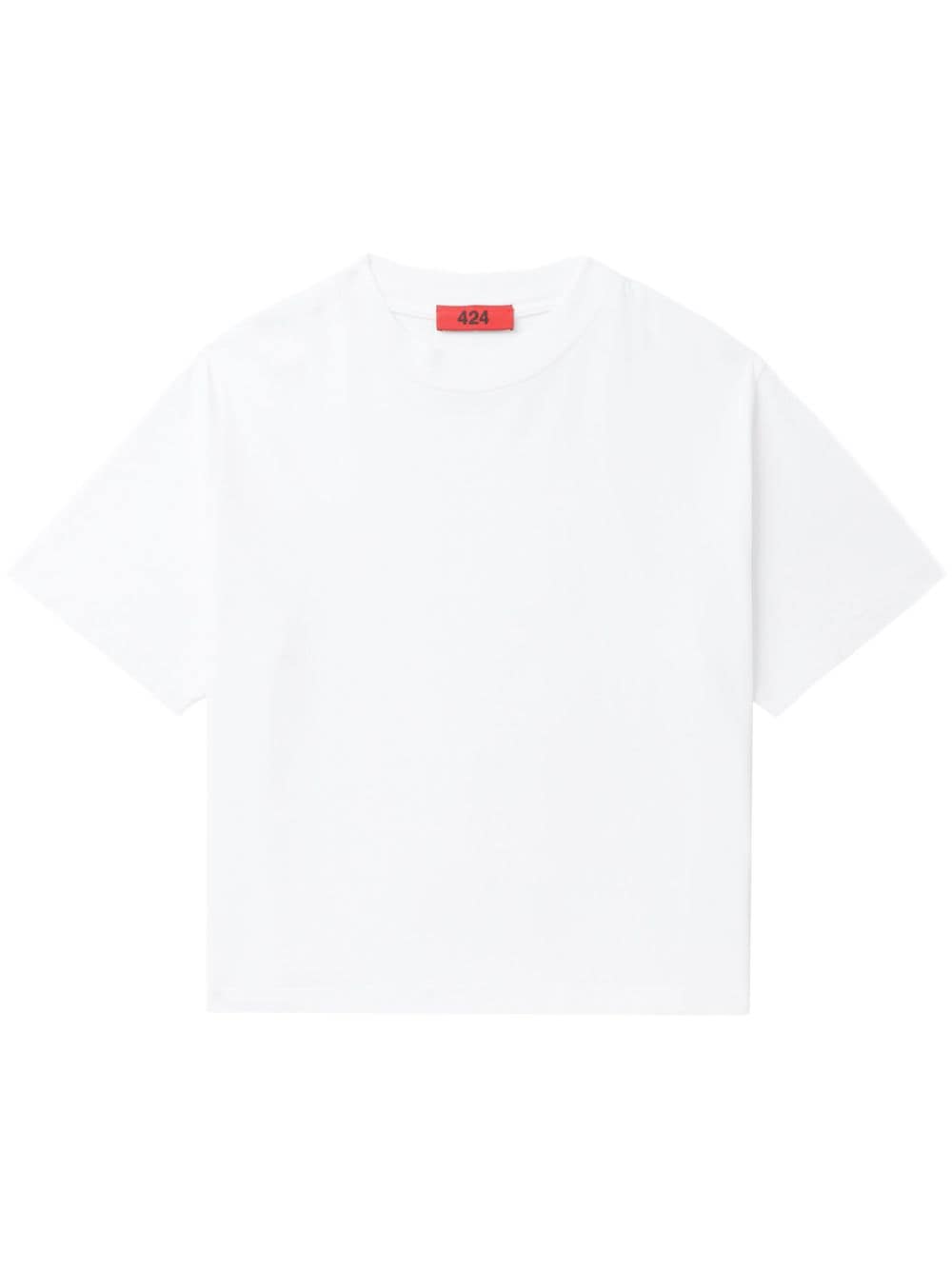424 Crew-neck Cotton T-shirt In White