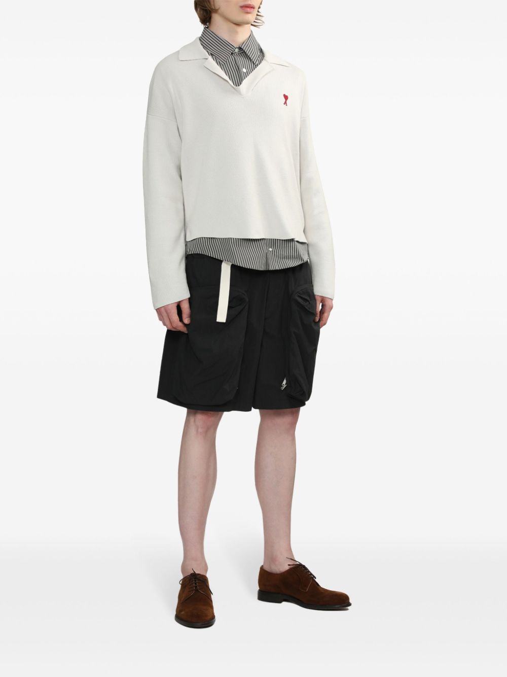 Shop Jil Sander Zip-pockets Shorts In Black