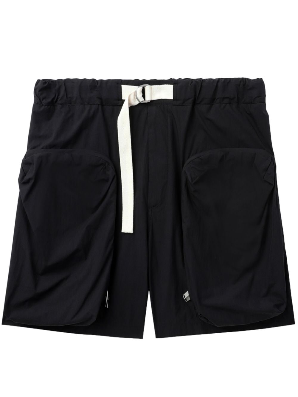 Jil Sander Zip 口袋短裤 In Black