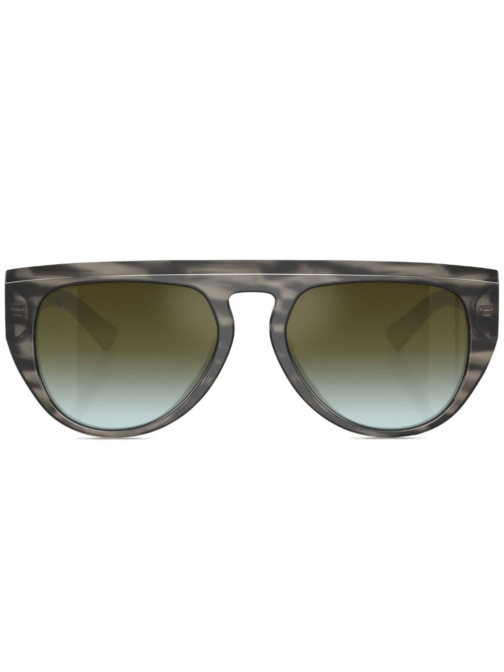 Ferrari Oval-frame Sunglasses In Grey