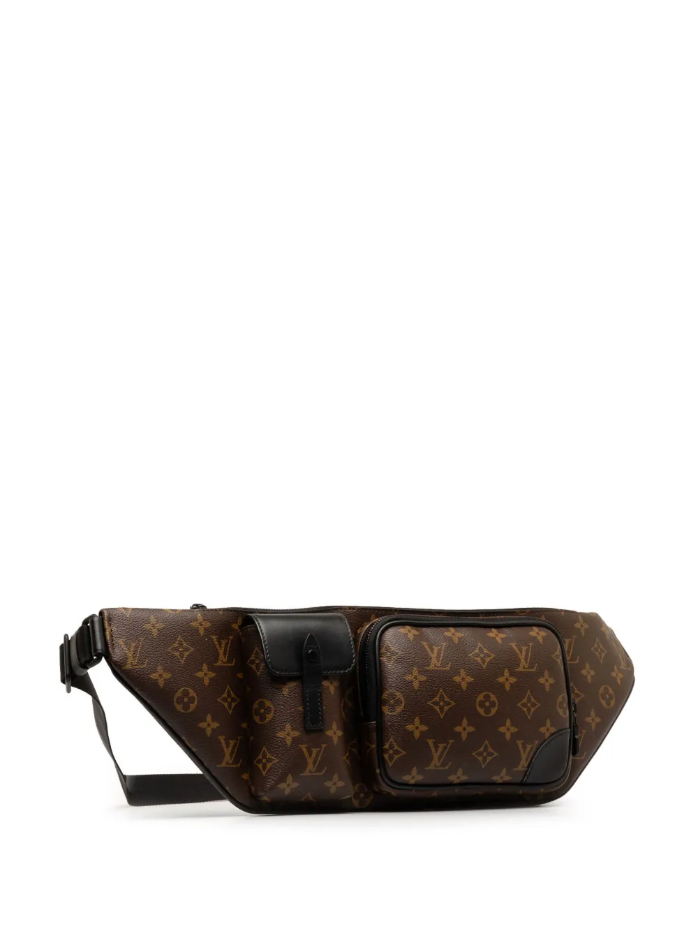 Pre-owned Louis Vuitton Macassar Christopher 腰包（2020年典藏款） In Brown