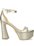 GUESS USA 120mm leather sandals - Gold