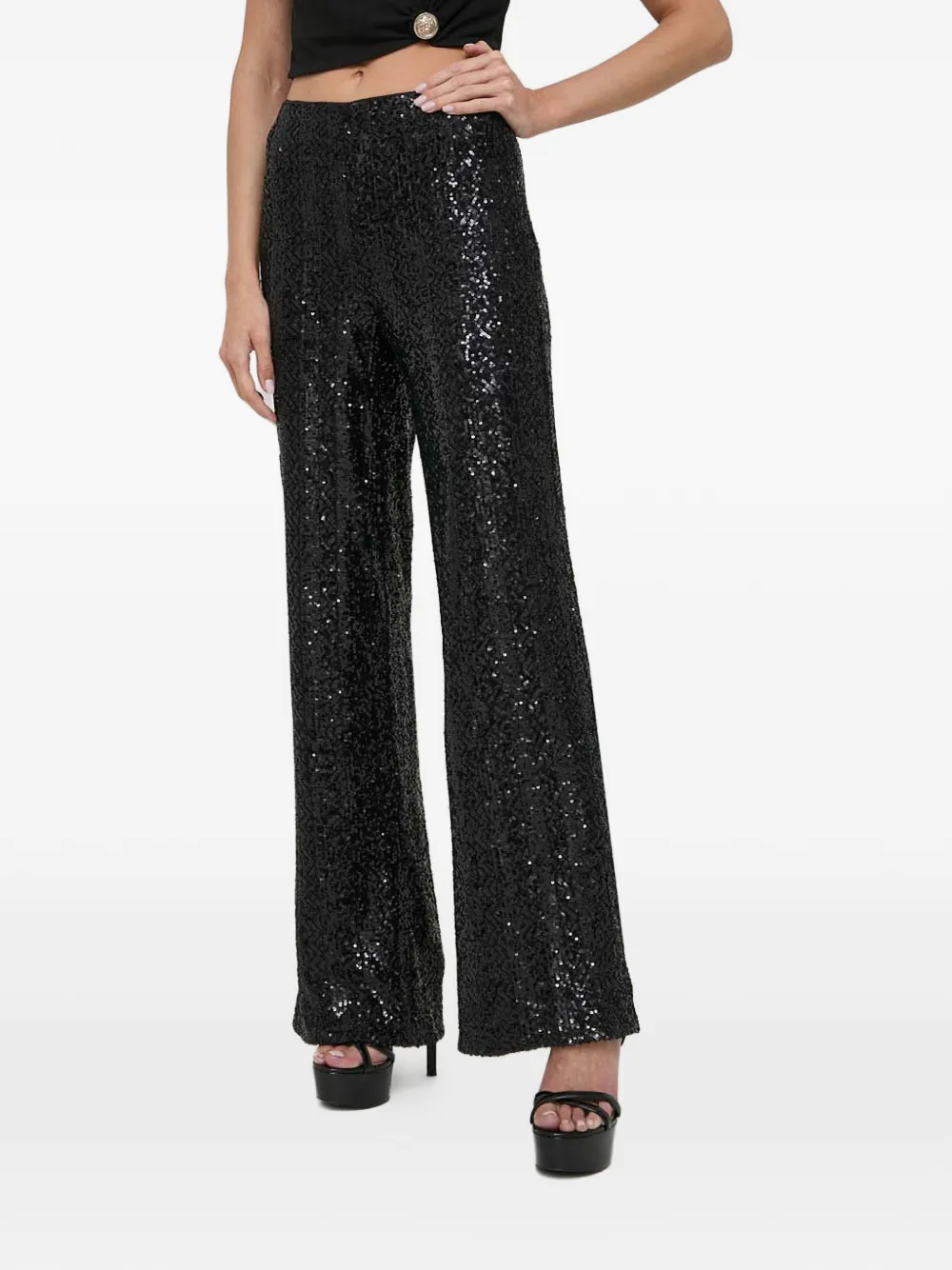 GUESS USA sequin trousers | Black | Image 1