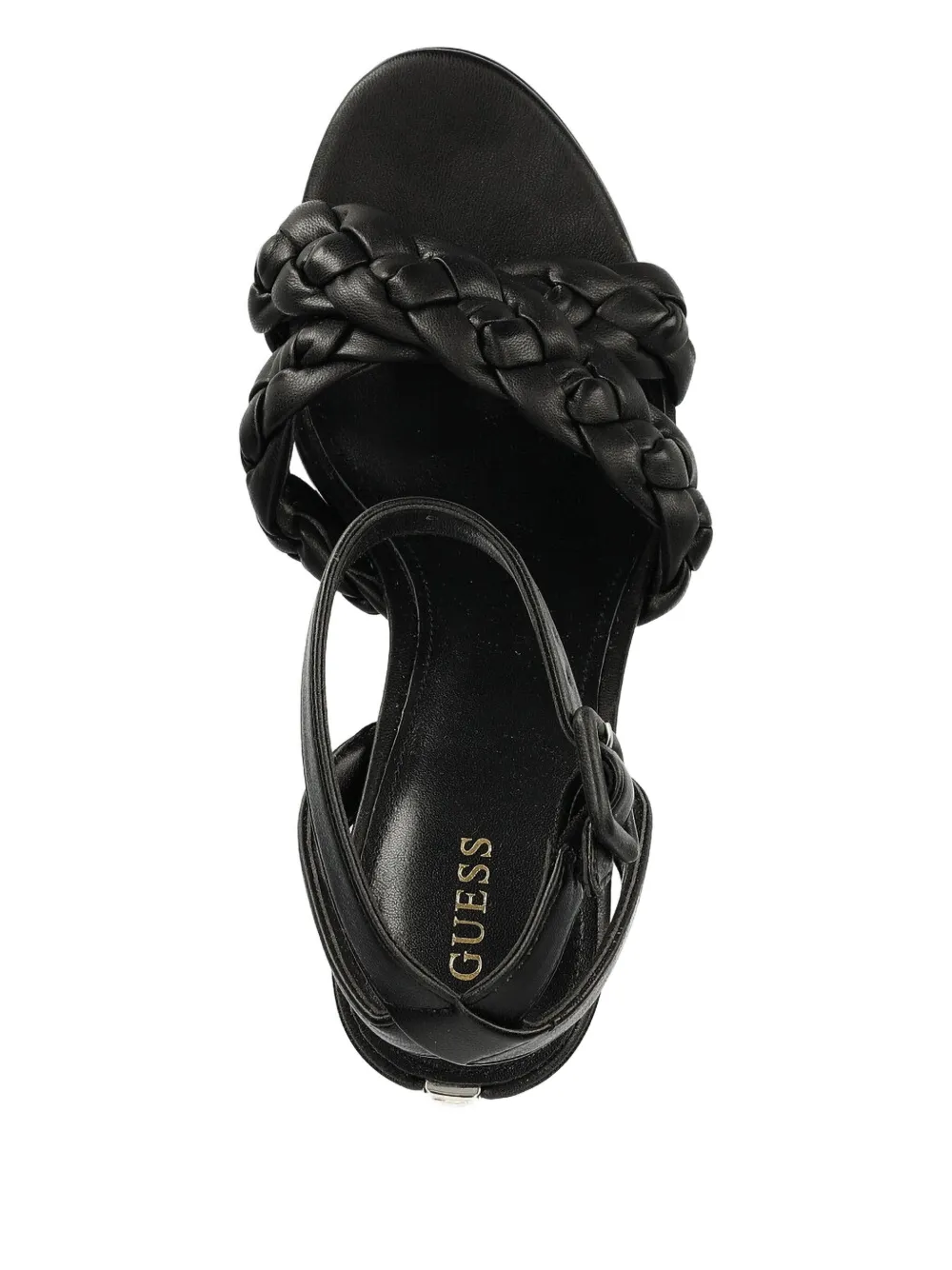 GUESS USA leather platform sandals Black