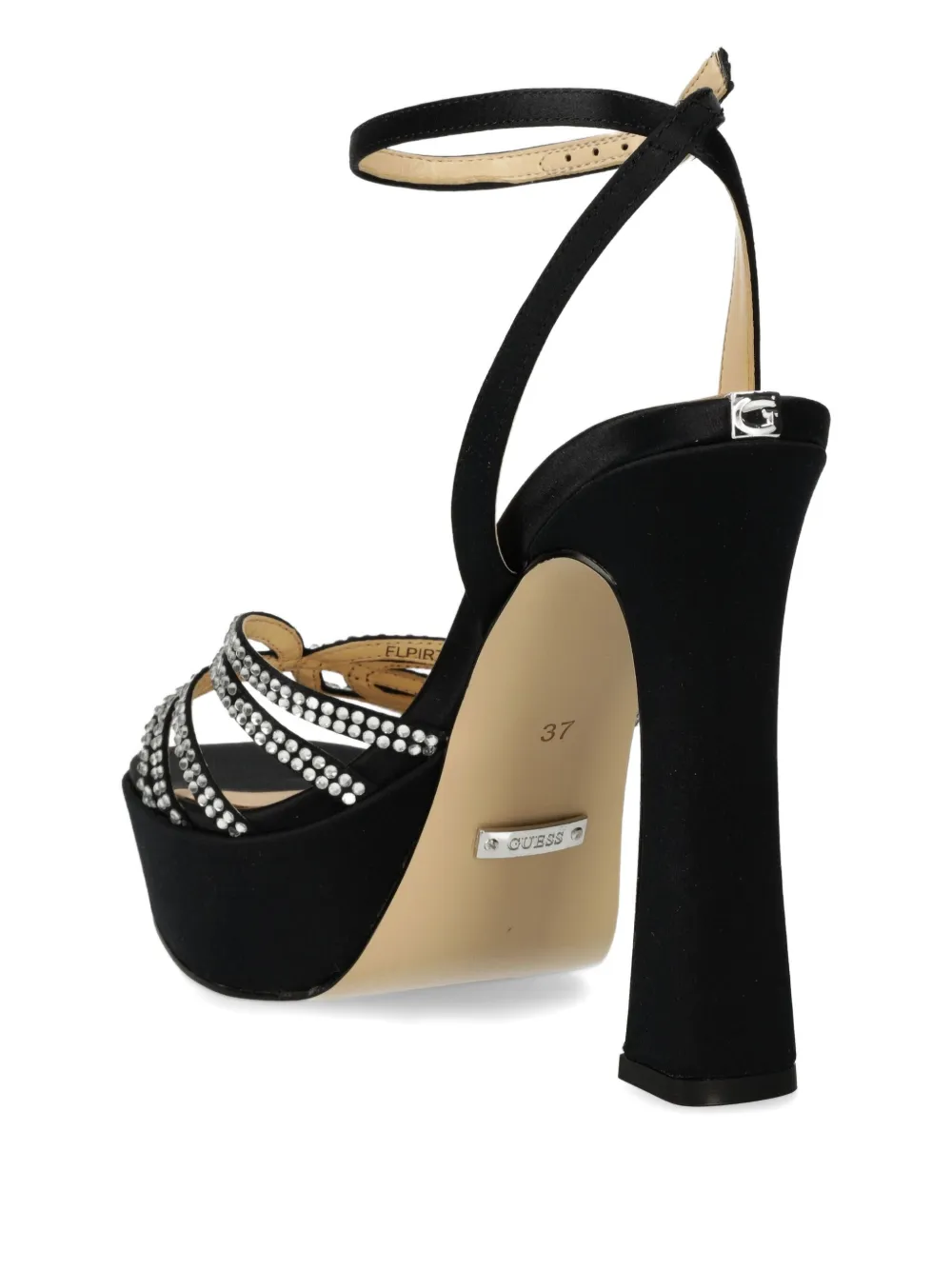 GUESS USA Sandalen met plateauzool Zwart