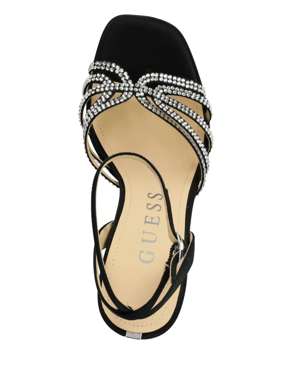 GUESS USA Sandalen met plateauzool Zwart