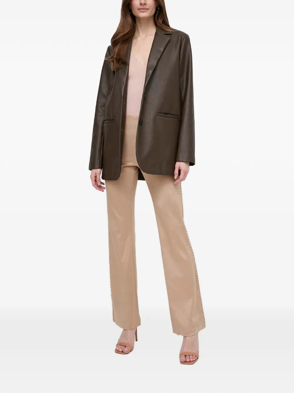 GUESS USA Broek met stiksels - Beige