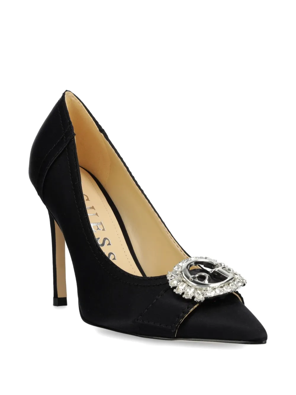 GUESS USA 100mm leather pumps Black