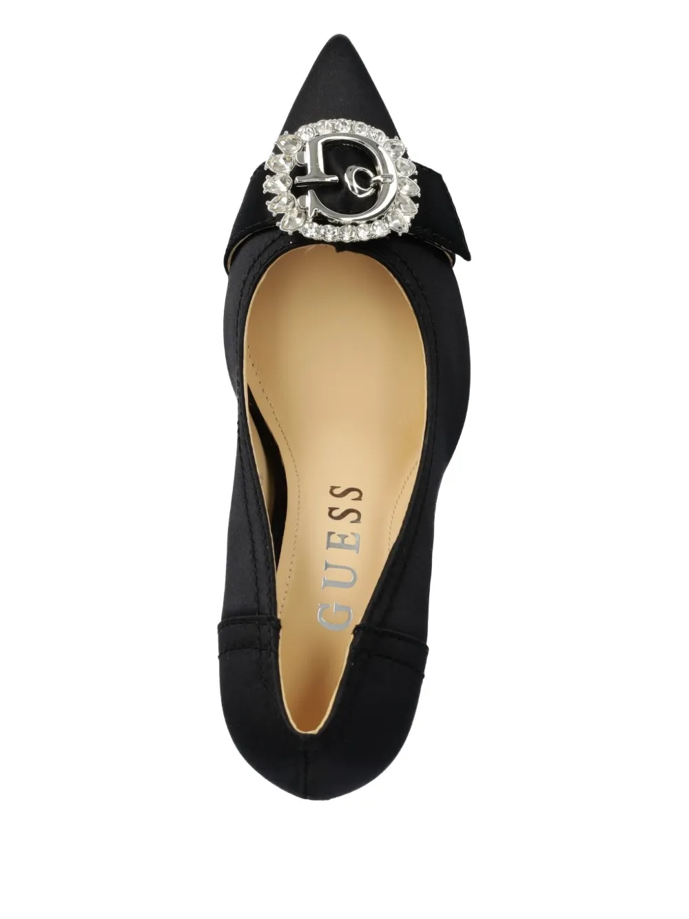 GUESS USA 100mm leather pumps Black