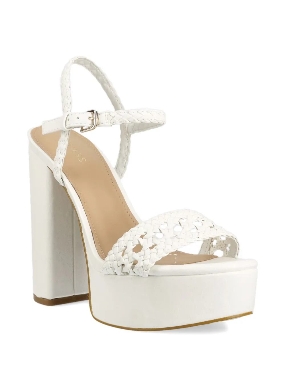 GUESS USA leather platform sandals - Wit