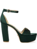 GUESS USA 125mm leather pumps - Green