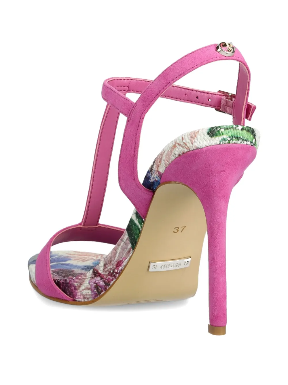 GUESS USA logo-plaque sandals Pink