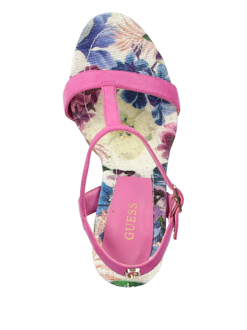 GUESS USA logo-plaque sandals Pink