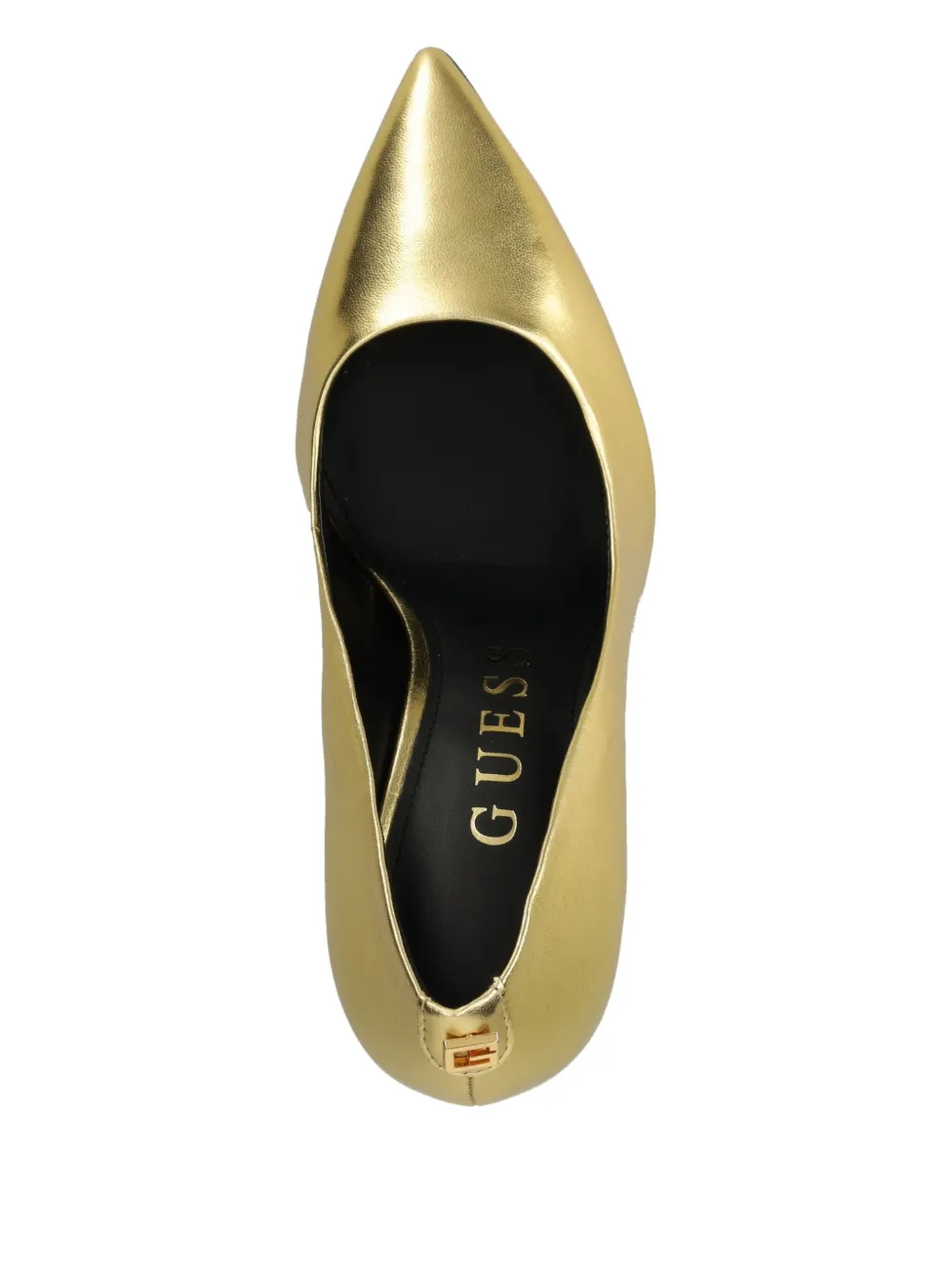 GUESS USA 100mm leather pumps Gold