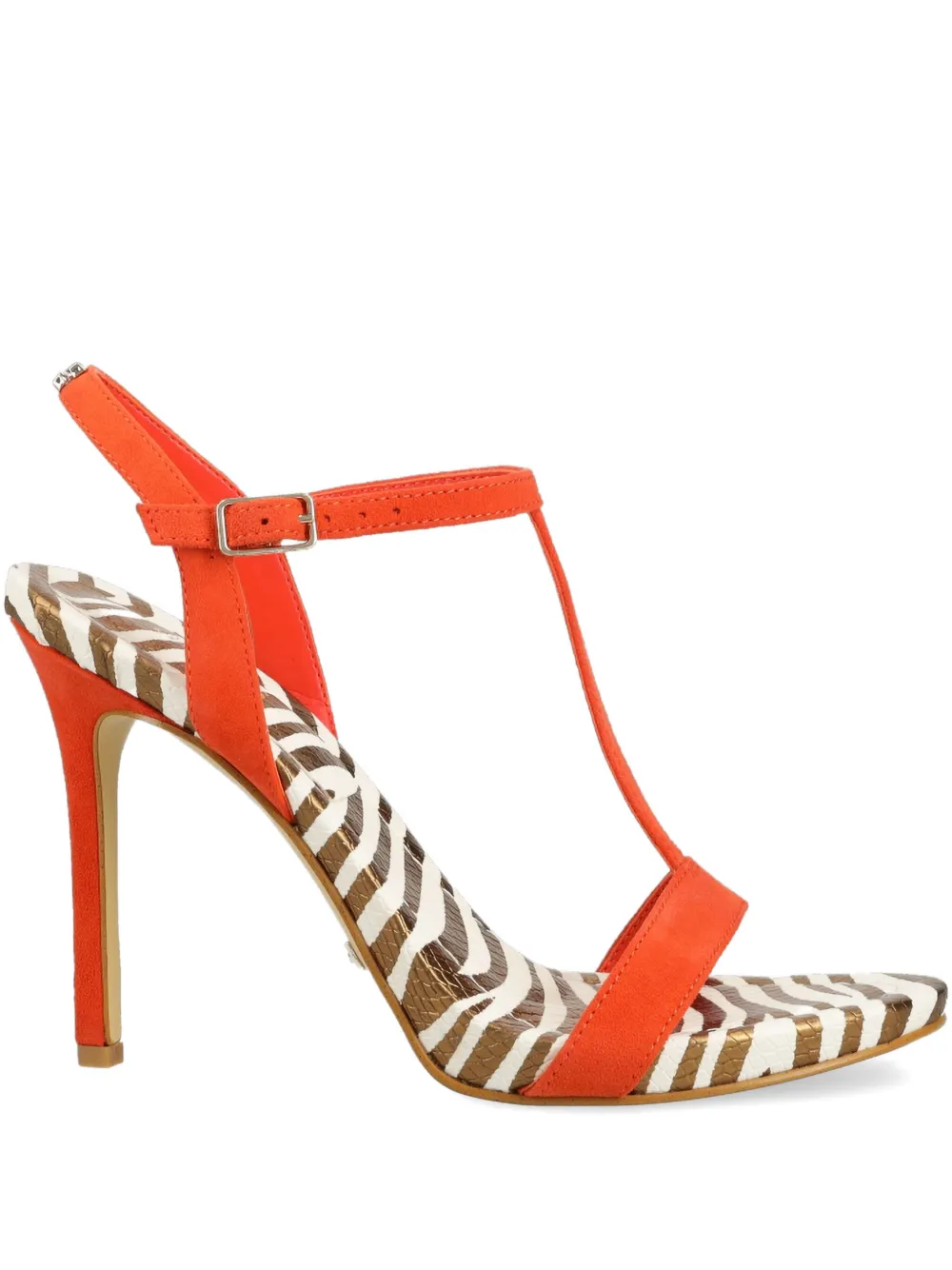 GUESS USA logo-plaque sandals Orange