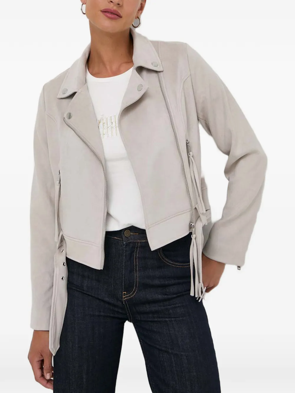 GUESS USA Giacca con cintura - Grigio