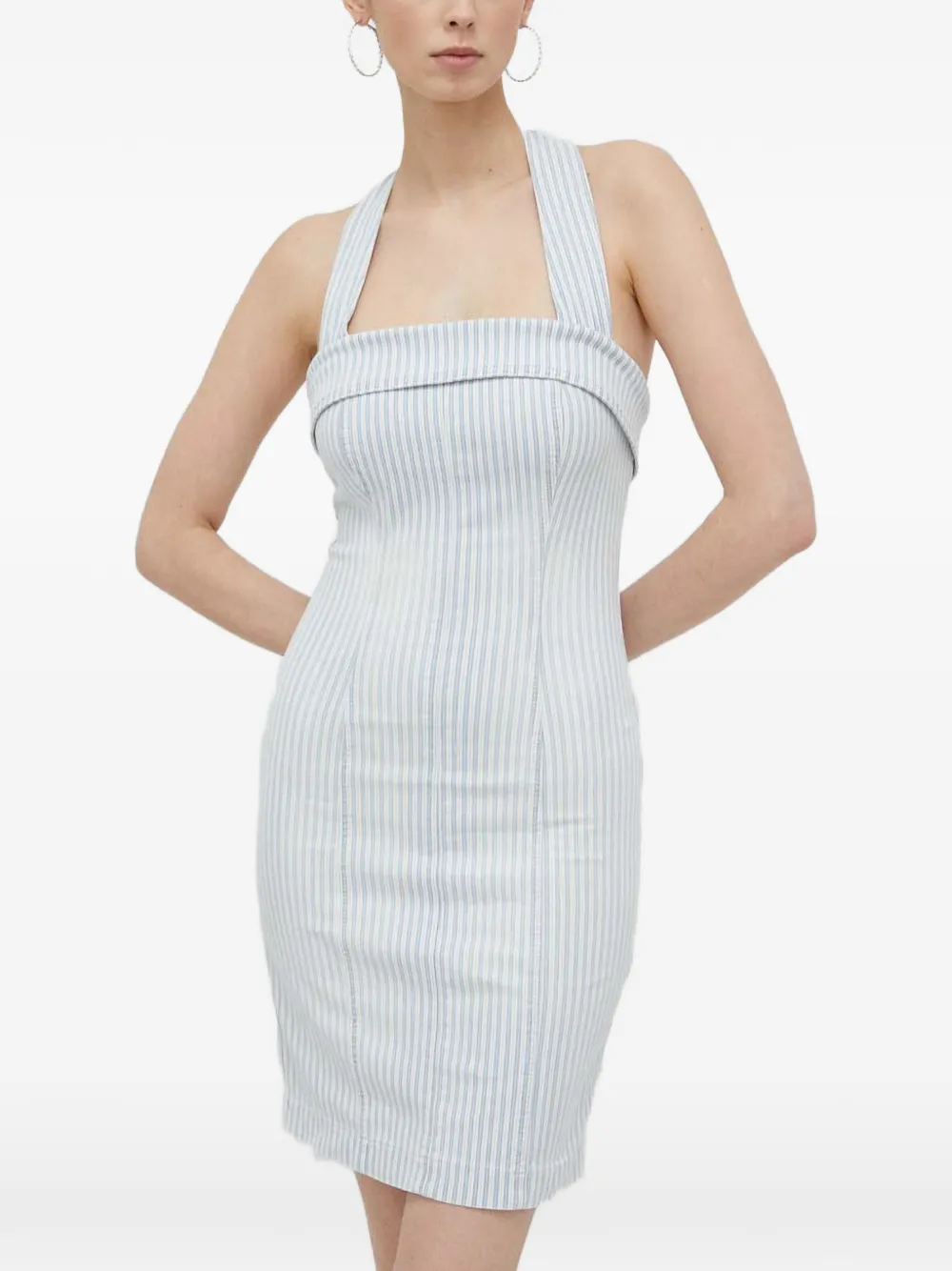 GUESS USA vestido corto con cuello halter | azul | Image 1