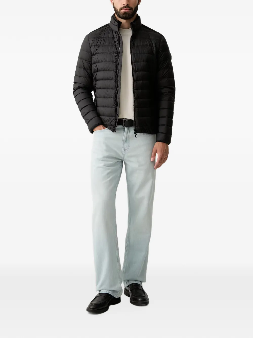 GUESS USA packable padded jacket Zwart
