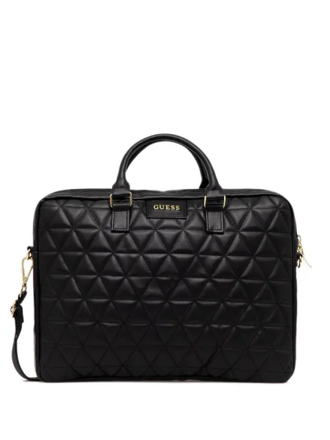 GUESS USA quilted laptop bag