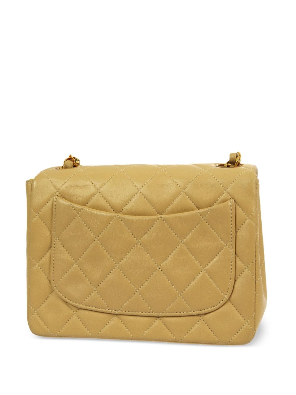 CHANEL Pre-Owned 1995 mini Classic Flap square shoulder bag - Beige