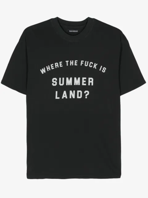 Nahmias t-shirt à slogan imprimé