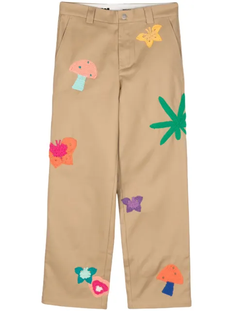 Nahmias pantalones con detalle patchwork