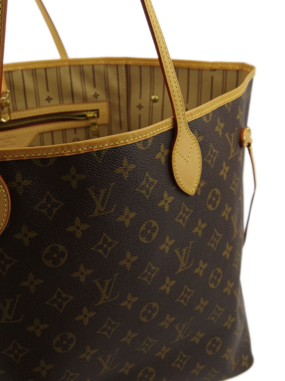 Pre-owned Louis Vuitton Neverfull Gm 手提包（2007年典藏款） In Brown