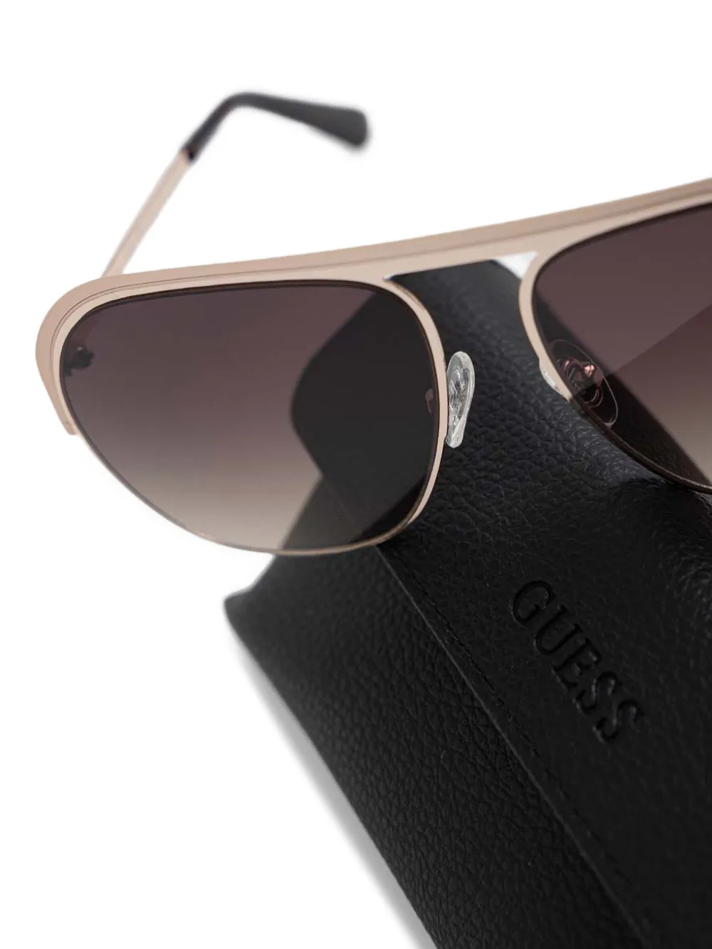  Guess Eyewear Pilot-frame Sunglasses - Gold 