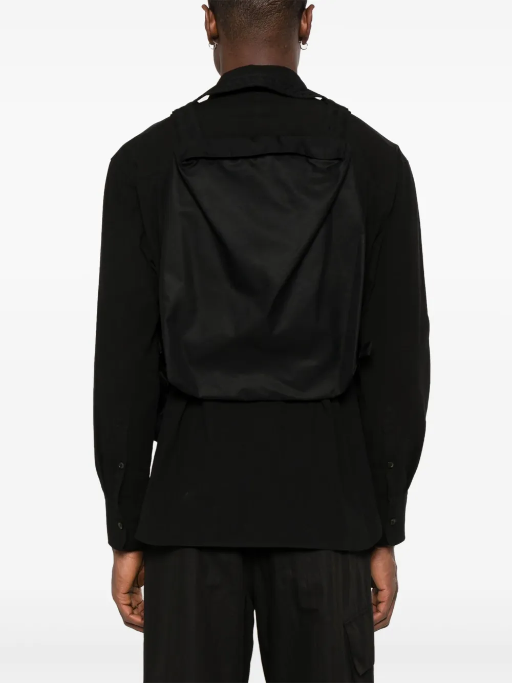 Shop Lemaire Gabardine-weave Cotton-blend Gilet In Black