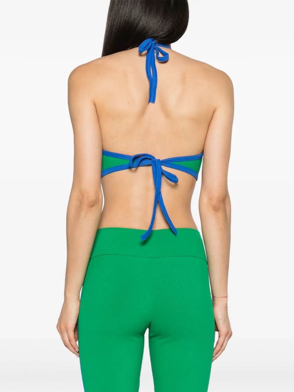 adidas Cropped haltertop Groen