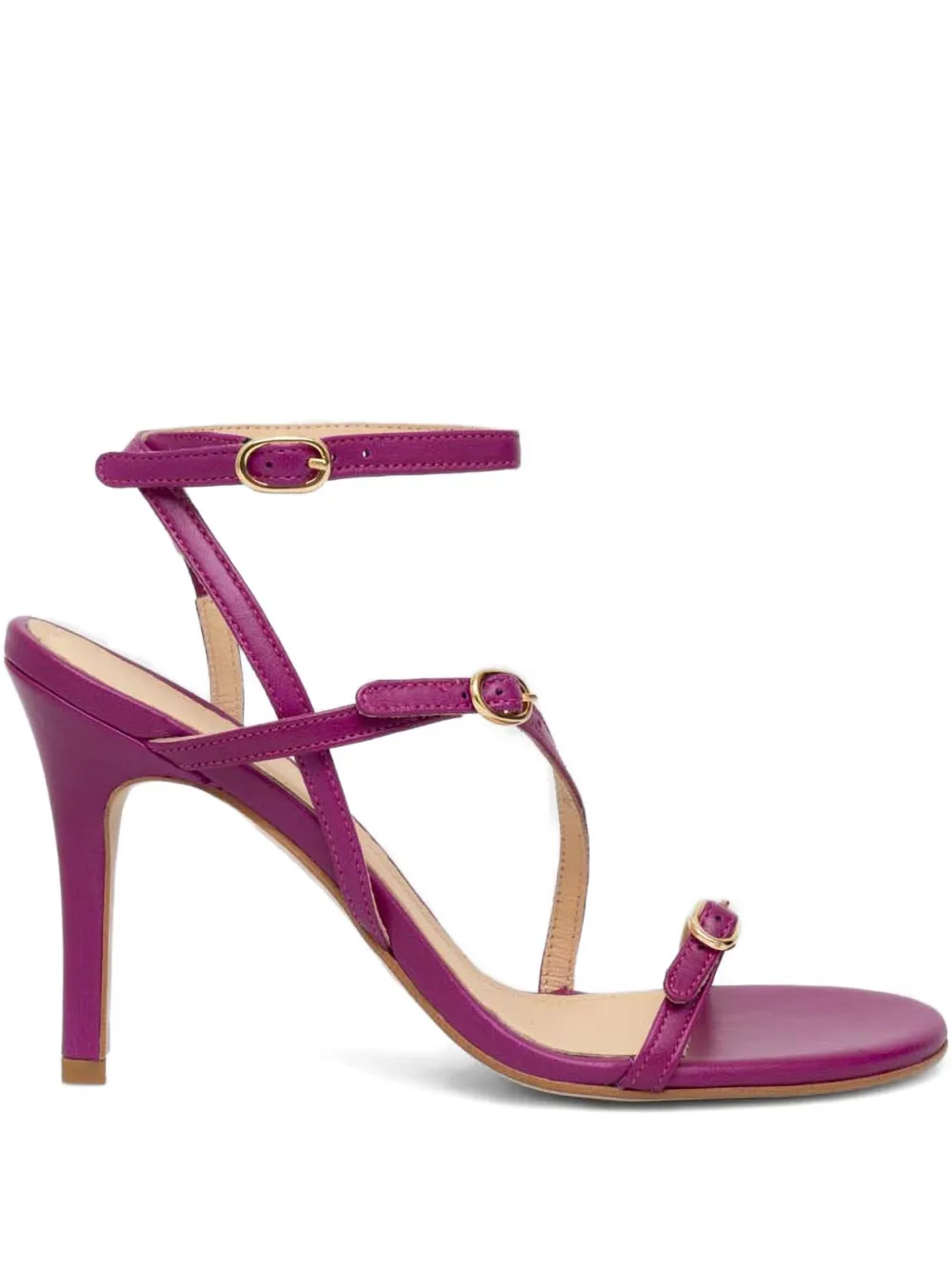 Alohas 105mm Buckle-strap Stiletto Sandals In Purple