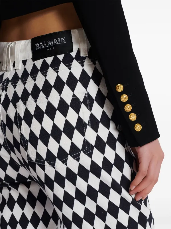 Balmain Spencer Crepe Cropped Jacket Black FARFETCH ID