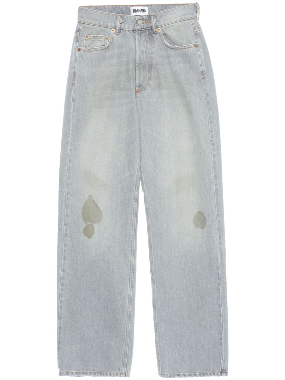 Magliano Distressed-effect Straight-leg Jeans In Neutral