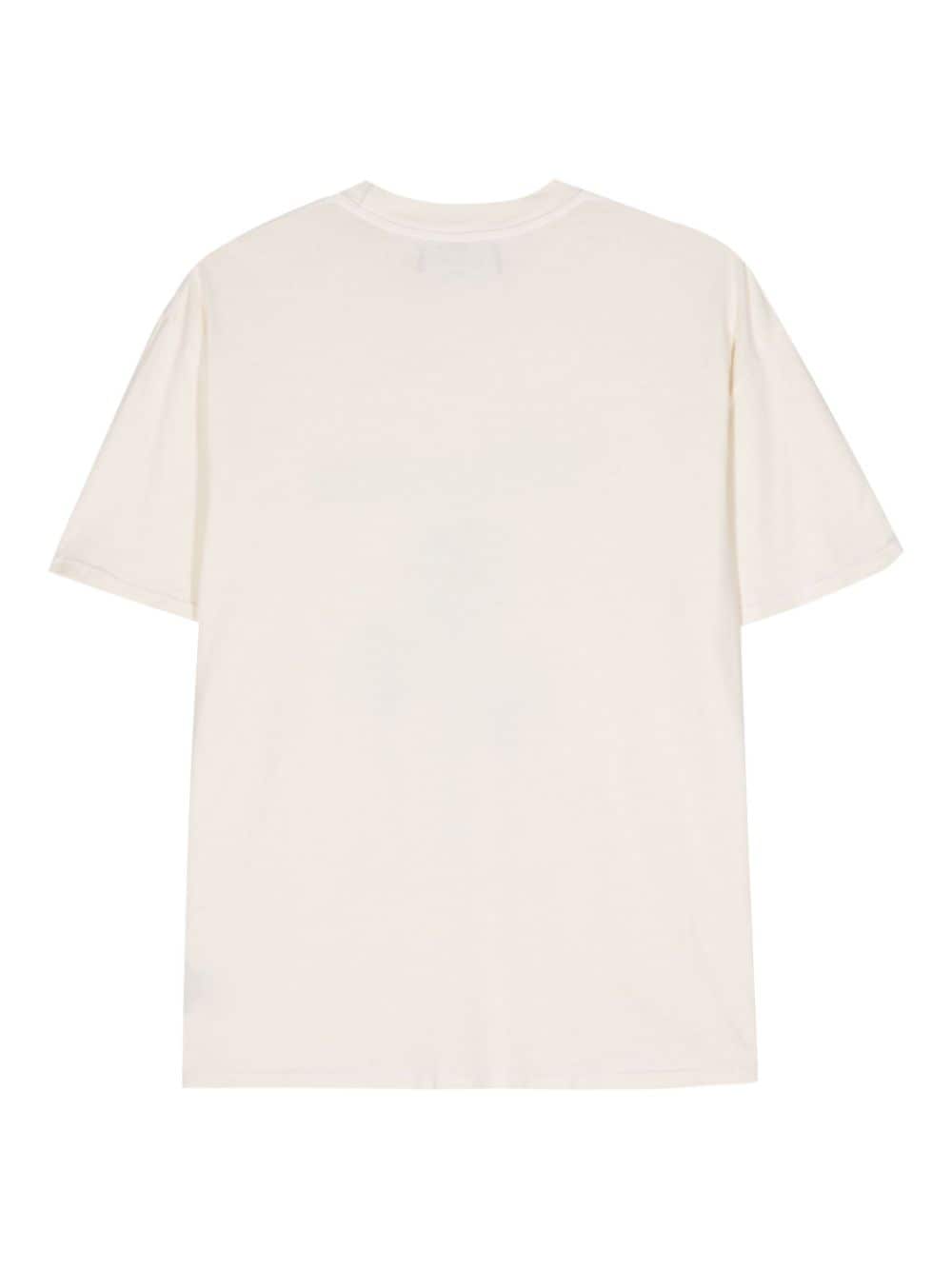 Shop Nahmias Logo-print Cotton T-shirt In Neutrals