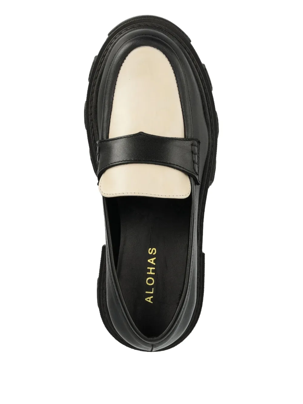 Alohas 55mm Two-tone Platform Loafers In Multi