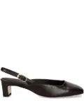 ALOHAS 50mm slingback pumps - Brown